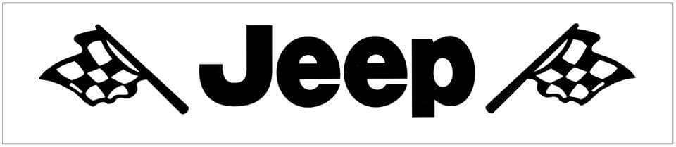 Jeep Windshield Decal with American Flags 3x19 | Premium Jeep Sticker - QJ-CJ-J302-MPK-1-QJ-CJ-J302-MPK-2-sku-51313547247748-sku-51313547280516-sku-51313547313284-  DRIVEN - 2
