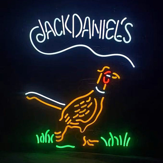 Whiskey Logo Jack Daniel's Pheasant Neon Signs Light - MA069-  DRIVEN - 2