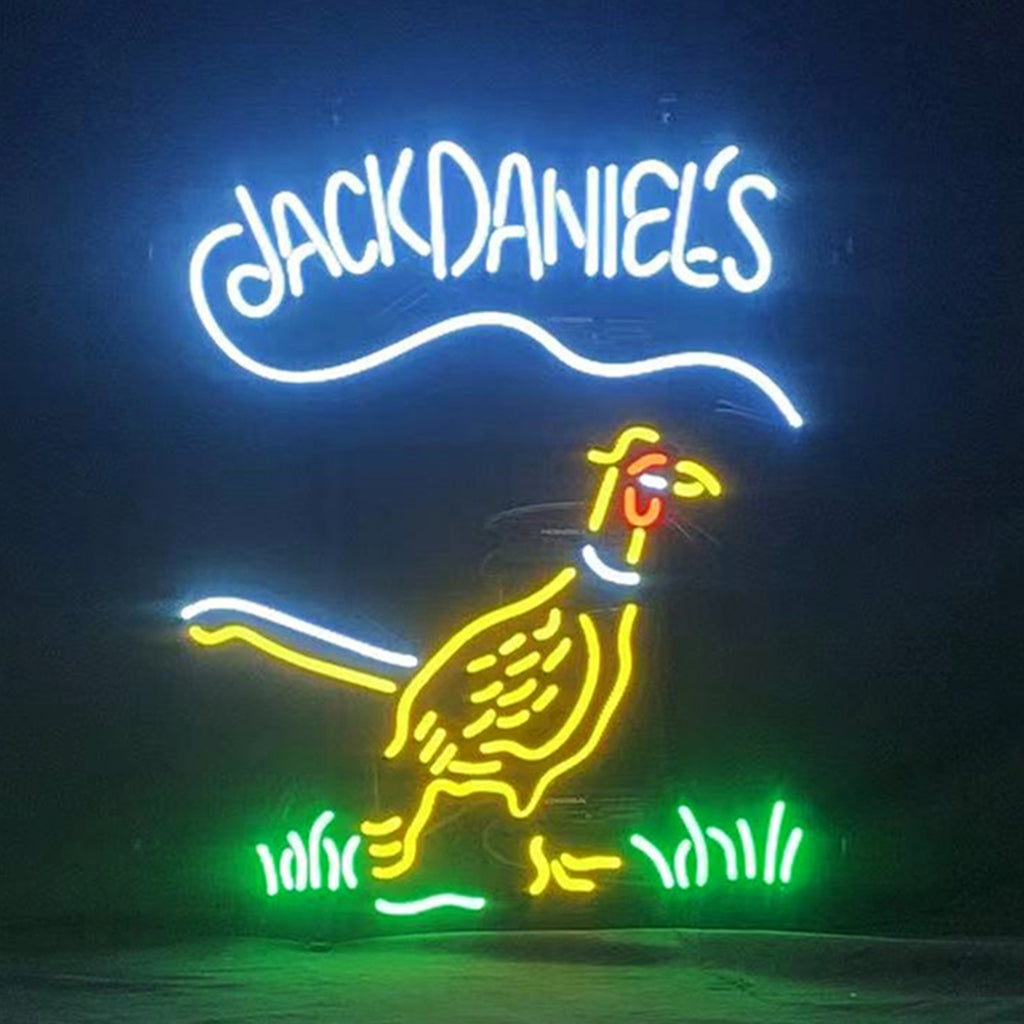 Whiskey Logo Jack Daniel's Pheasant Neon Signs Light - MA069-  DRIVEN - 1