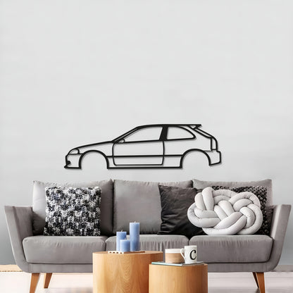 Civic EK Metal Car Wall Art - MT0901 - MT0901B49L-MT0901B69L-MT0901B80L-MT0901B99L-MT0901B120L-  DRIVEN - 3