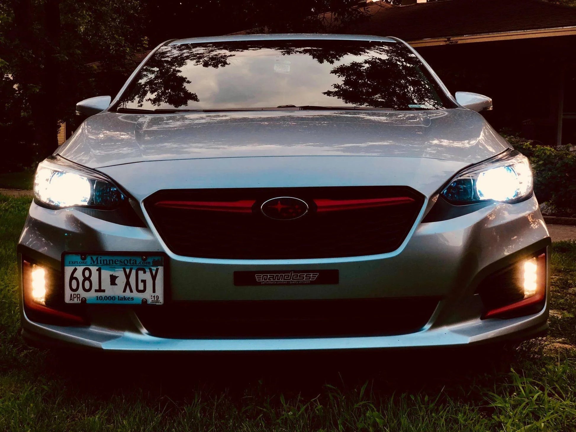 JDM Style 3D Carbon Fiber Headlight Accents - 2018+ Crosstrek / 2017+ Impreza - SF17IMP3DHL-3DB-SF17IMP3DHL-MB-  DRIVEN - 3