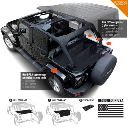 Jeep Wrangler JK 4DR Cargo Freedom Pack LITE (2007-2018) - GPCAfreedom-JK-4DR-  DRIVEN - 1
