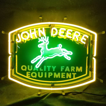 John Deere Quality Farm Equipment Neon Signs Light - MEX397B-  DRIVEN - 1