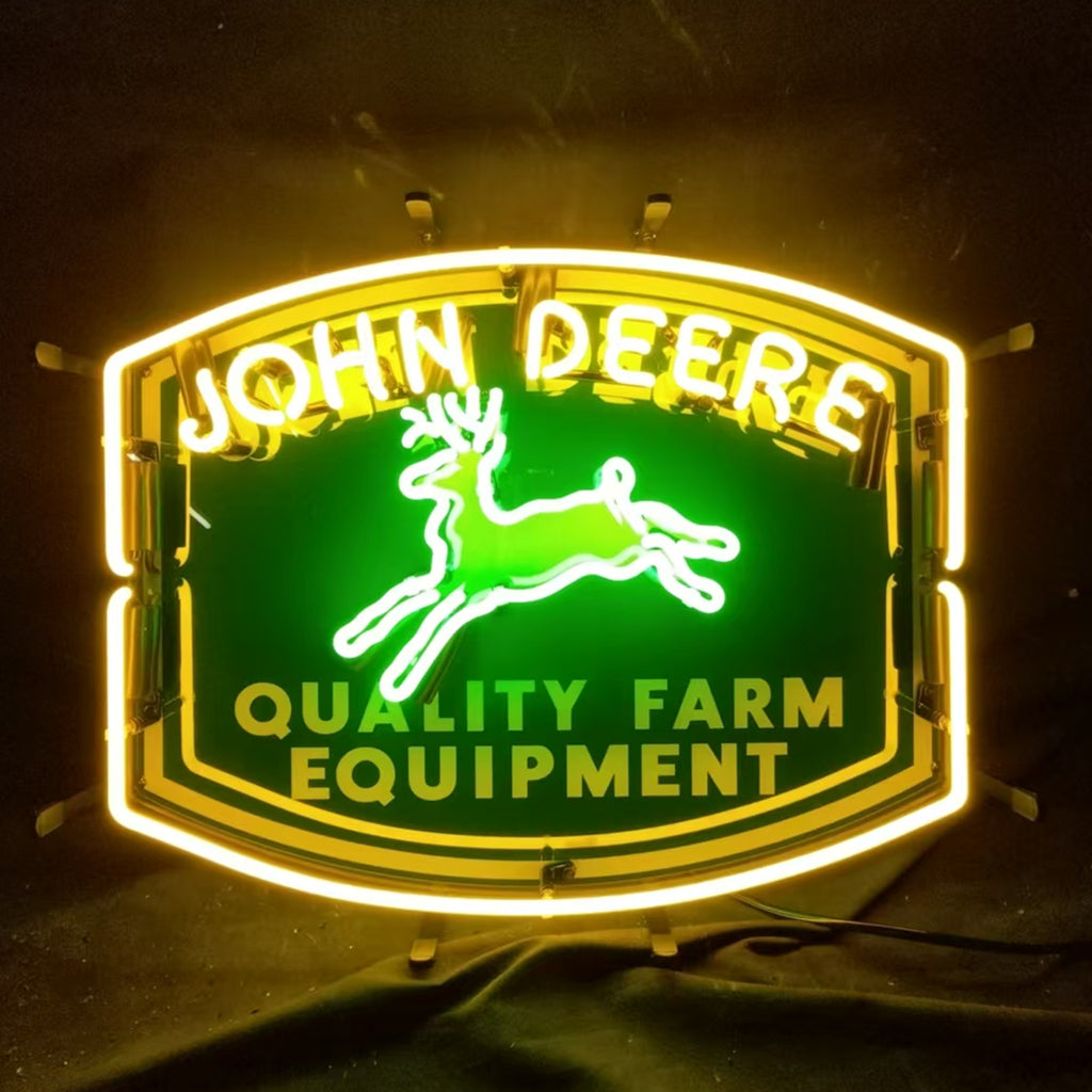 John Deere Quality Farm Equipment Neon Signs Light - MEX397B-  DRIVEN - 2