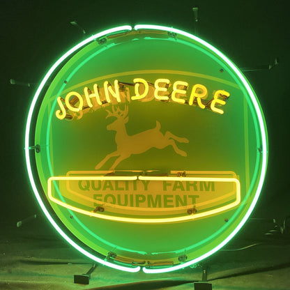 John Deere Quality Farm Equipment Neon Signs - MA060-  DRIVEN - 1