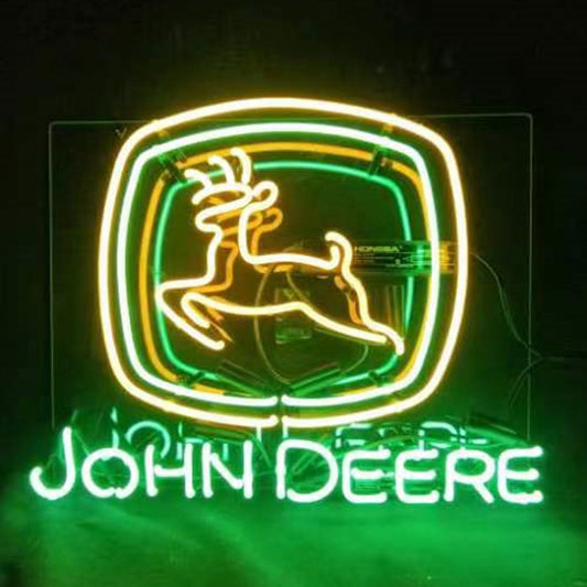 John Deere Tractor Logo Neon Signs Light - MEX397D-  DRIVEN - 1