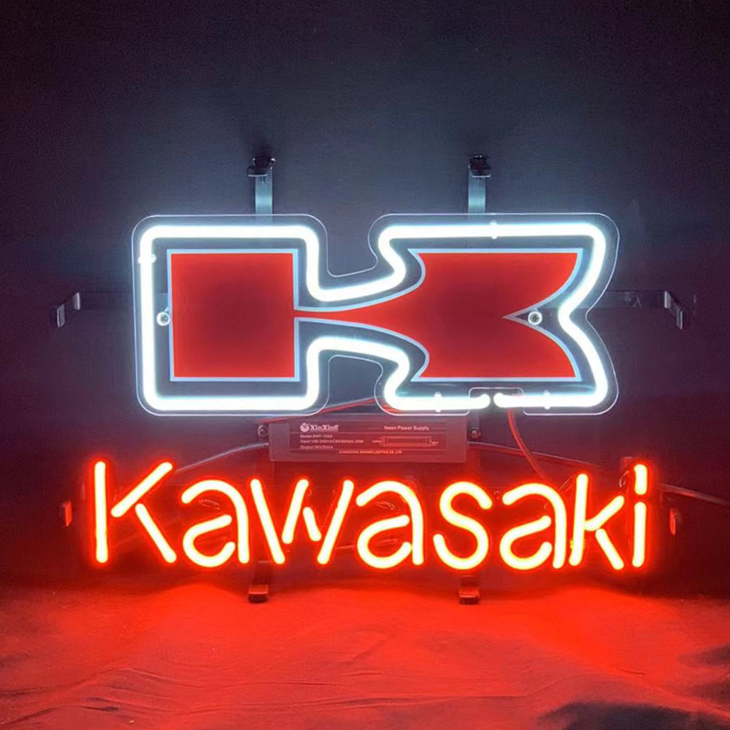 Kawasaki Beer Neon Signs Light - TN223-  DRIVEN - 1