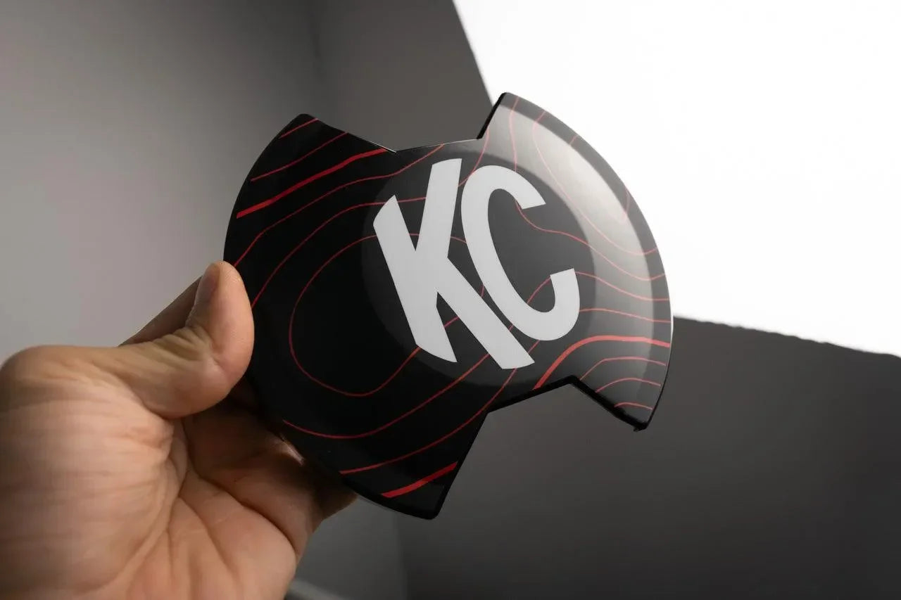 KC HiLITES 6" SlimLite LED Cover Topo Overlays - Universal - KCHISL.WH.CG-KCHISL.WH.CODE-KCHISL.WH.TP.CG-  DRIVEN - 1