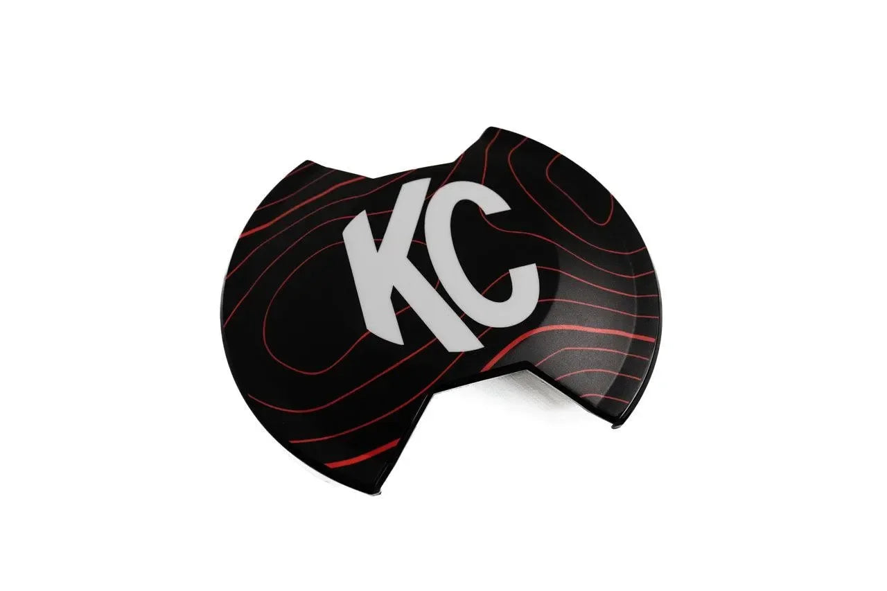 KC HiLITES 8" SlimLite LED Cover Topo Overlays - Universal - KCHISL.WH.CG-KCHISL.WH.CODE-KCHISL.WH.RACE-  DRIVEN - 3