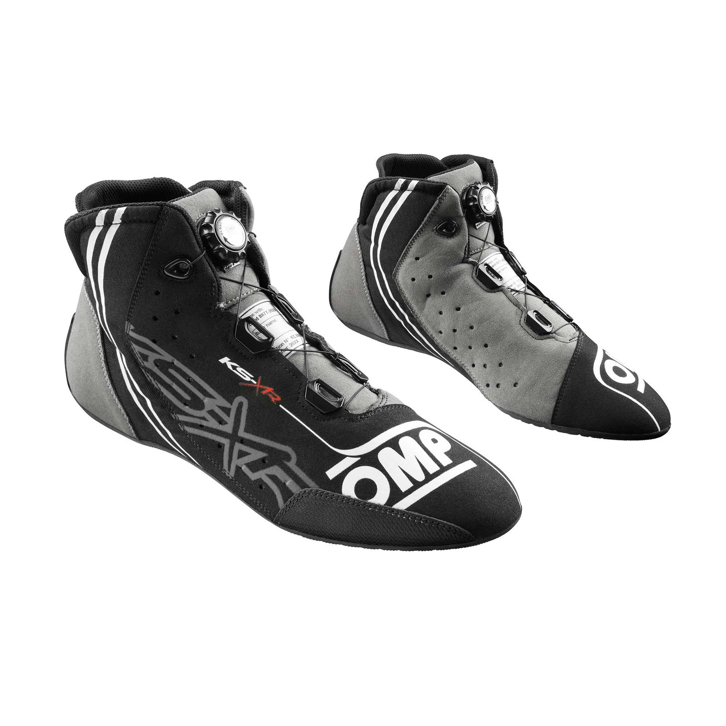 OMP | KS-X | Karting Shoes | FIA 8877-2022 Certified - KC0-0834-A01-071-32-KC0-0834-A01-370-32-KC0-0834-A01-071-34-KC0-0834-A01-370-34-KC0-0834-A01-071-35-  DRIVEN - 2