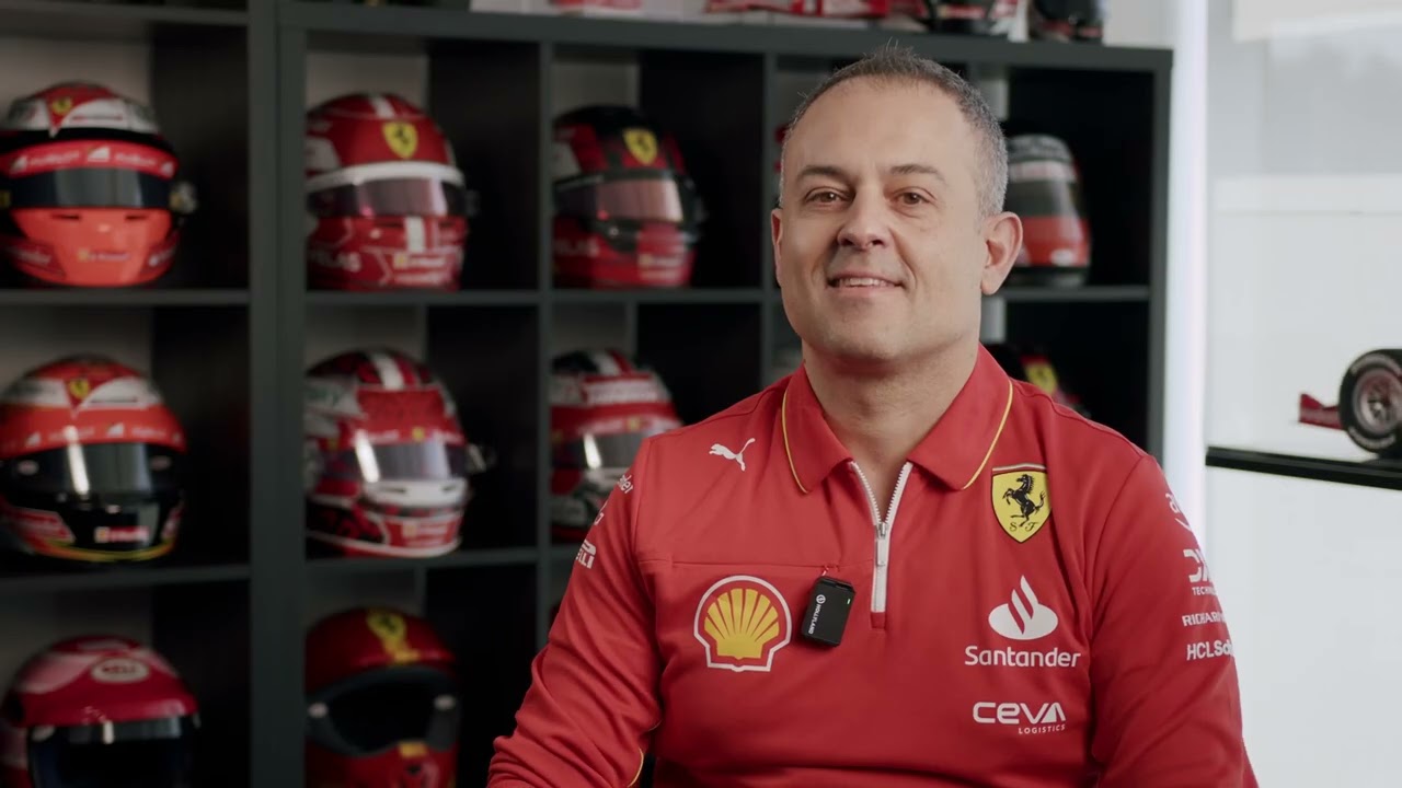 Load video: How Bell Racing helmets help Scuderia Ferrari HP drivers in Formula 1