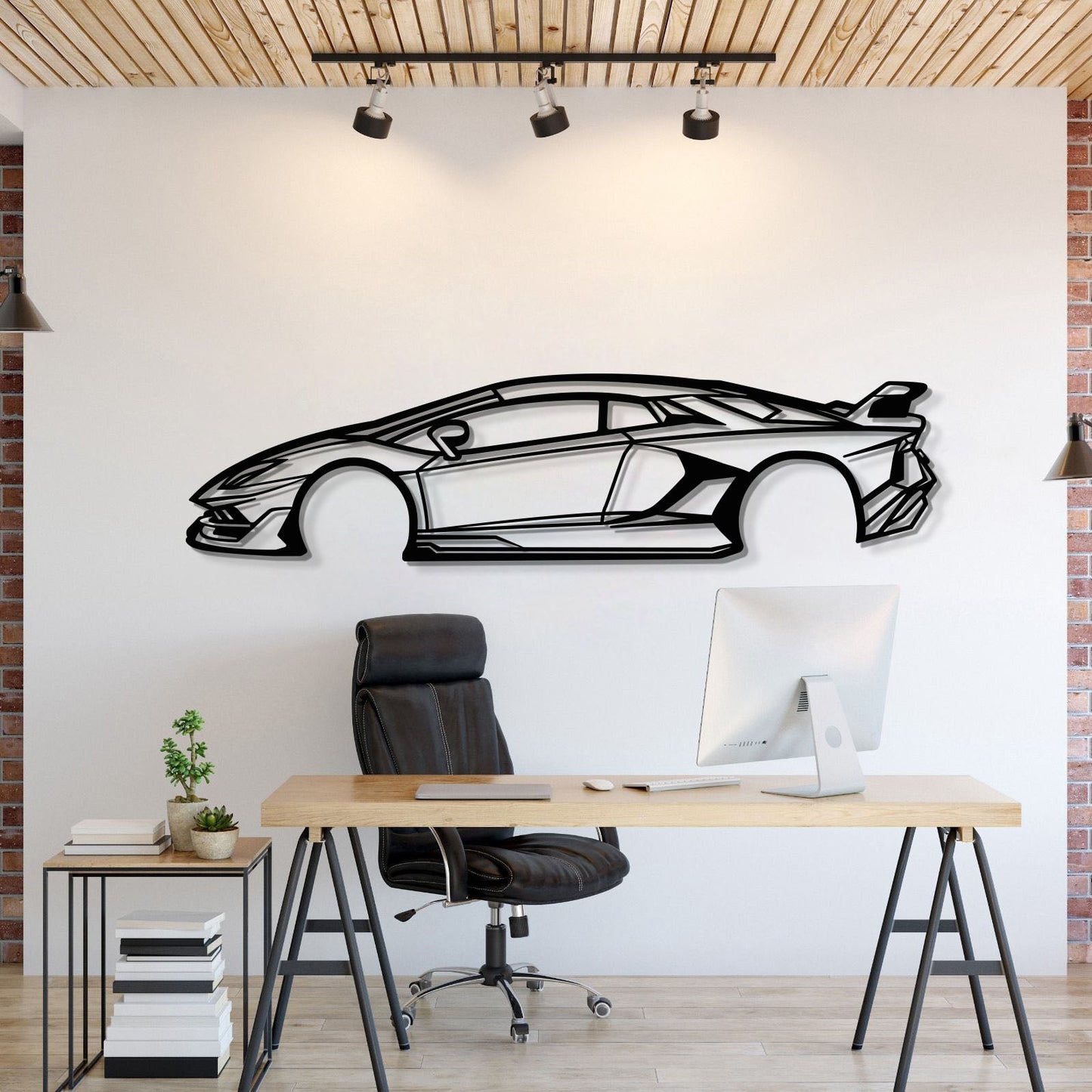 2018 Aventador SVJ Metal Car Wall Art - MT0613 - MT0613B49L-MT0613B69L-MT0613B80L-MT0613B99L-MT0613B120L-  DRIVEN - 1