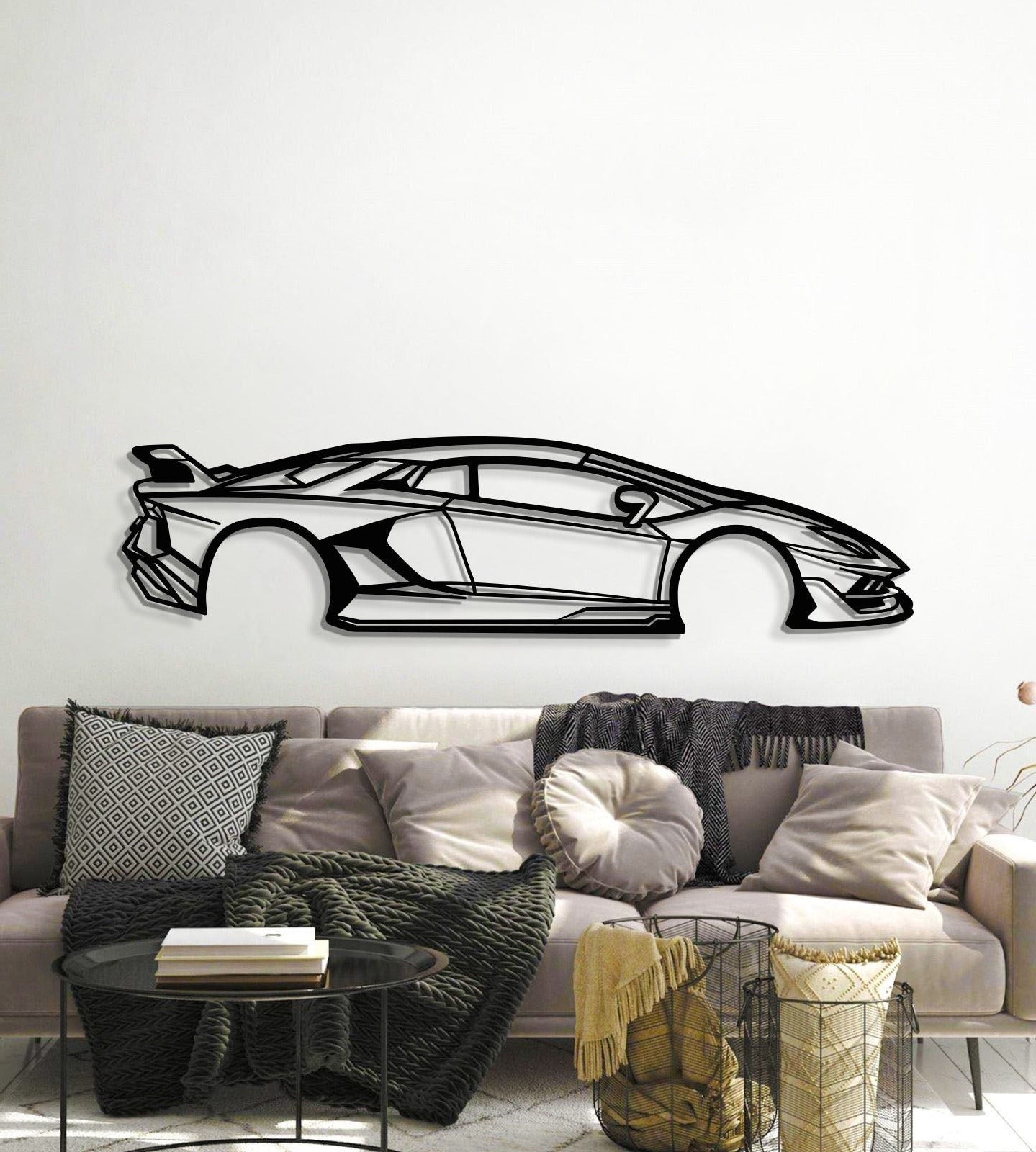 2018 Aventador SVJ Metal Car Wall Art - MT0613 - MT0613B49L-MT0613B69L-MT0613B80L-MT0613B99L-MT0613B120L-  DRIVEN - 6
