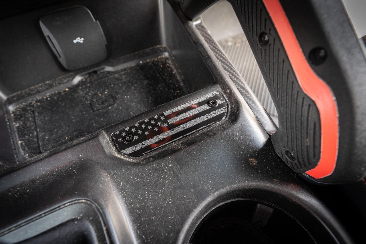 Laser Series Acrylic Shifter Trim Insert - 2021+ Bronco - sfb21BRNLZRSHIFT-DAF-sfb21BRNLZRSHIFT-BP-  DRIVEN - 1
