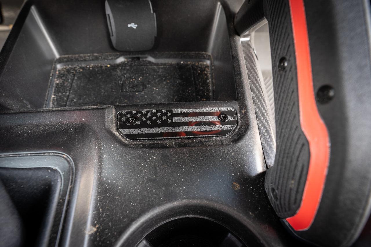 Laser Series Acrylic Shifter Trim Insert - 2021+ Bronco - sfb21BRNLZRSHIFT-DAF-sfb21BRNLZRSHIFT-BP-  DRIVEN - 3