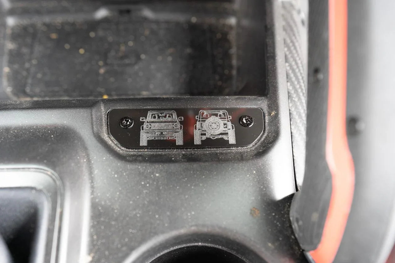 Laser Series Acrylic Shifter Trim Insert - 2021+ Bronco - sfb21BRNLZRSHIFT-DAF-sfb21BRNLZRSHIFT-BP-  DRIVEN - 4