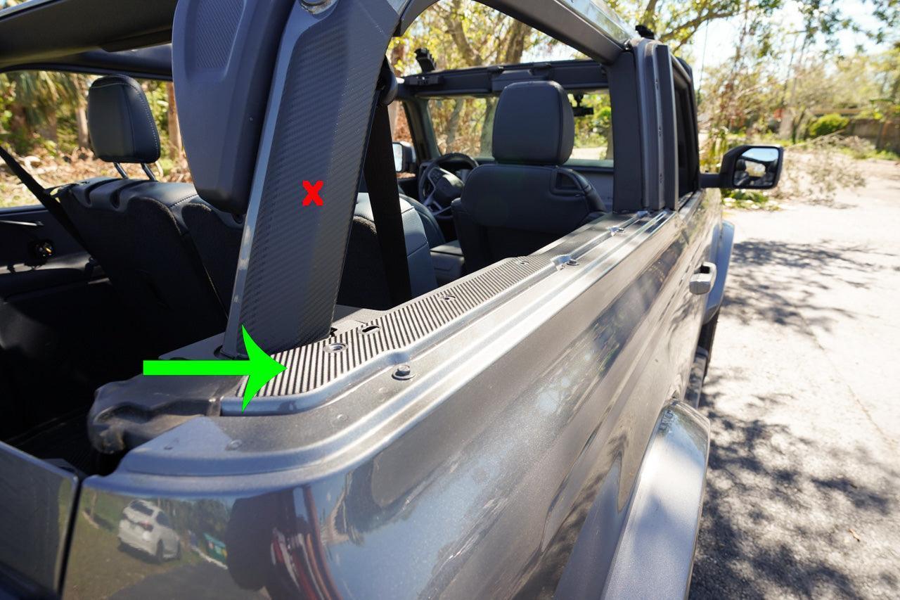 Ledge Protection - 2021+ Bronco 2/4 Door - 21BRNCLP4-3DBCF-21BRNCLP2-3DBCF-21BRNCLP2-CLPPF-21BRNCLP2-CLPPF-  DRIVEN - 1