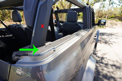 Ledge Protection - 2021+ Bronco 2/4 Door - 21BRNCLP4-3DBCF-21BRNCLP2-3DBCF-21BRNCLP2-CLPPF-21BRNCLP2-CLPPF-  DRIVEN - 1