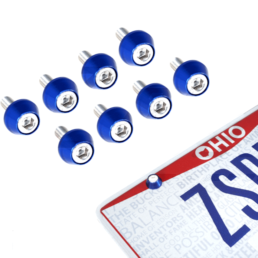 ZSPEC License Plate Bolts, SHSC M6x20 w/Washers, Stainless & Billet, 8-Pack - ZSD-572531-ZSD-572548-ZSD-572555-ZSD-572562-ZSD-572579-  DRIVEN - 1