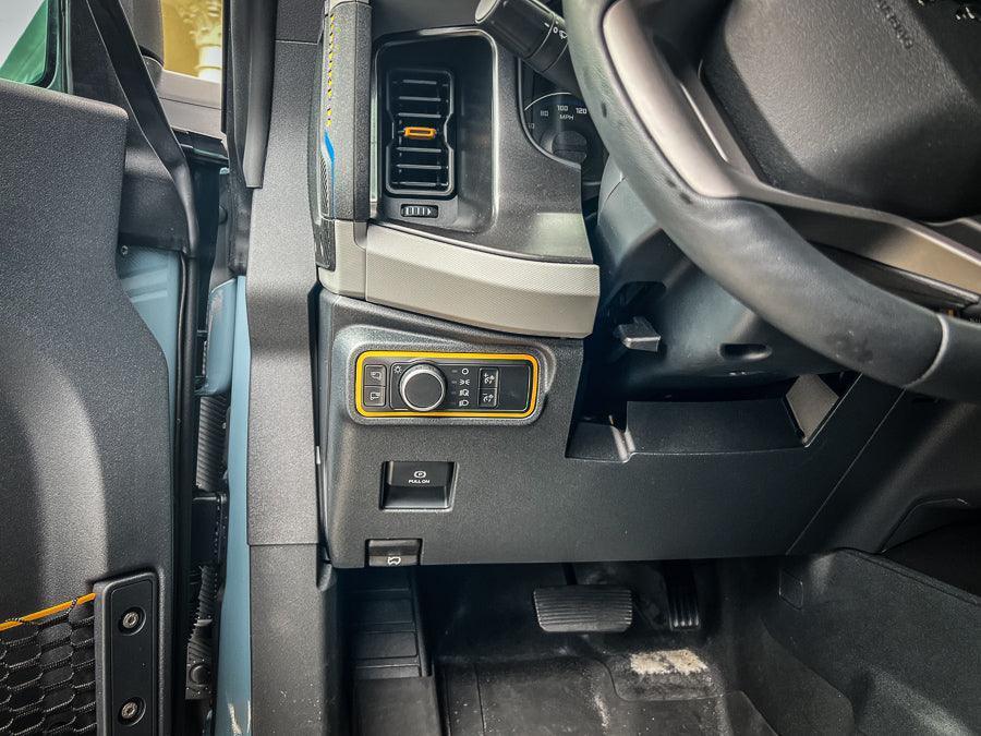 Light Switch Outline - 2021+ Bronco / Bronco Sport / 2022+ Maverick - 21BRONCOLSOL-BO-21BRONCOLSOL-BG-21BRONCOLSOL-OR-21BRONCOLSOL-RD-21BRONCOLSOL-BL-  DRIVEN - 3