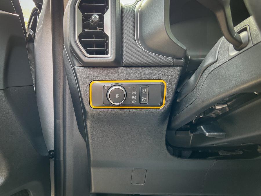 Light Switch Outline - 2021+ Bronco / Bronco Sport / 2022+ Maverick - 21BRONCOLSOL-BO-21BRONCOLSOL-BG-21BRONCOLSOL-OR-21BRONCOLSOL-RD-21BRONCOLSOL-BL-  DRIVEN - 5