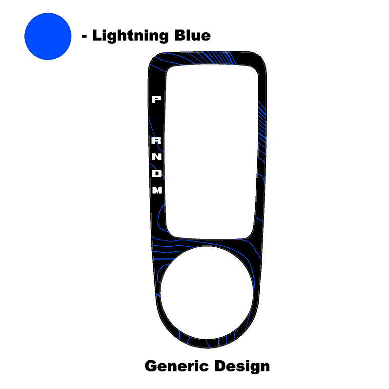 Topo Automatic Shifter Overlay (Printed Series) - 2021+ Bronco Automatic - 21BRNATTRIM-TPAMBL-21BRNATTRIM-TPA51L-21BRNATTRIM-TPAZL-21BRNATTRIM-TPCGL-21BRNATTRIM-TPCBNL-  DRIVEN - 18