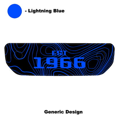 1966 Topographic Shifter Plate (Printed Series + Acrylic) - 2021+ Bronco