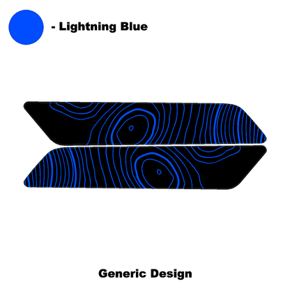 Topo Interior Front Door Grab Handle Overlay Kit (Printed + Laser Series) - 2021+ Bronco - 21BRNGRABFRDR-TPAMBL-21BRNGRABFRDR-TPA51L-21BRNGRABFRDR-TPAZL-21BRNGRABFRDR-TPCGL-21BRNGRABFRDR-TPCBNL-  DRIVEN - 22