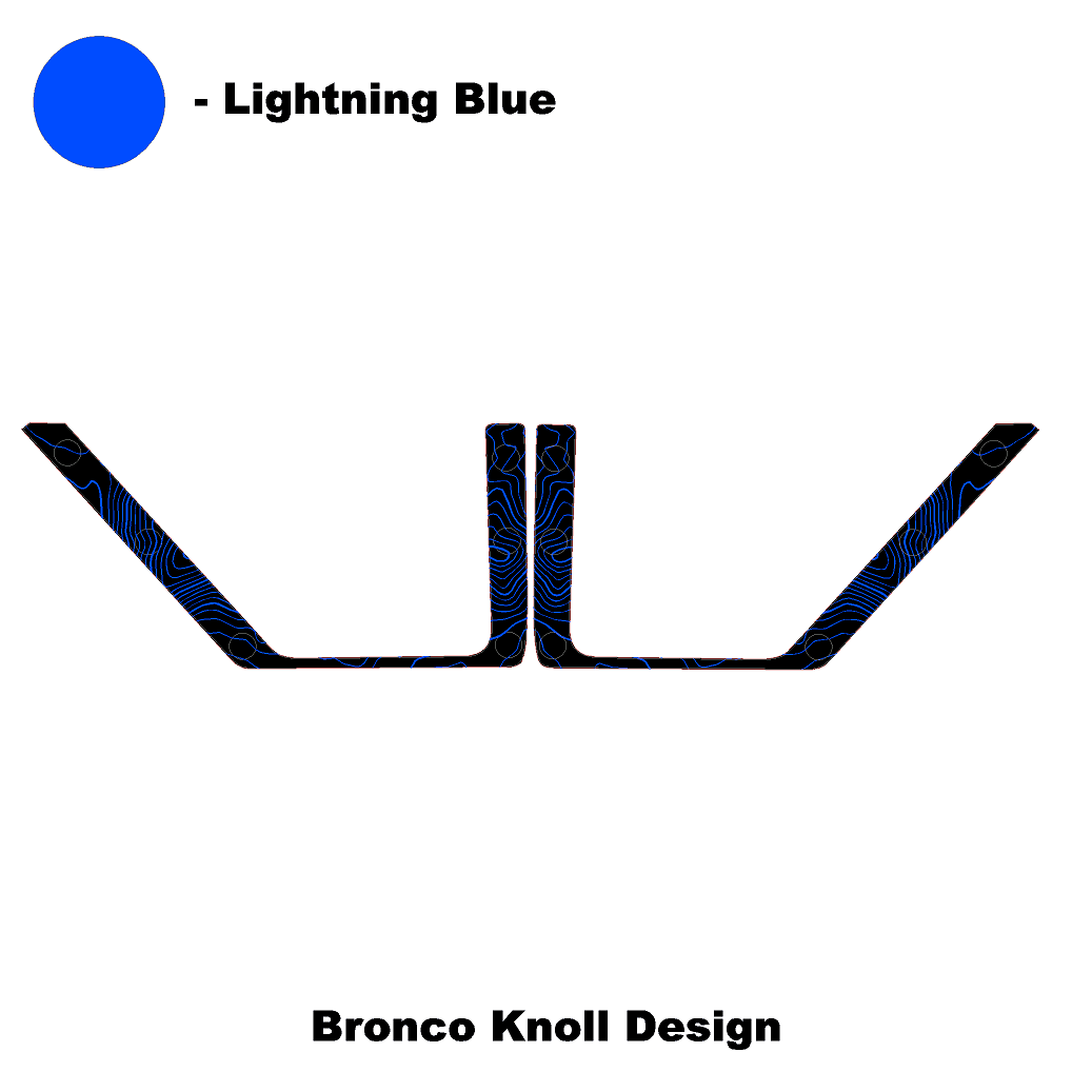 Topo Rear Door Net Trim Overlay Kit (Printed Series) - 2021+ Bronco