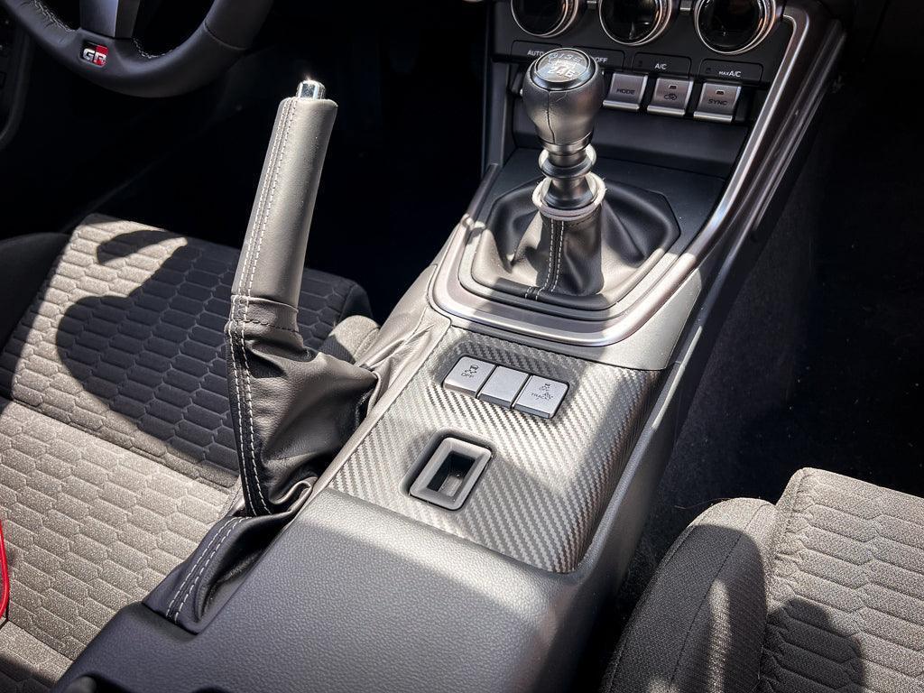 Lower Console Trim 3D Carbon Overlay - 2022+ BRZ / GR86 - 22BRZLWCONLHDMT-3DB-22BRZLWCONRHDMT-3DB-22BRZLWCONLHDAT-3DB-22BRZLWCONRHDAT-3DB-  DRIVEN - 2