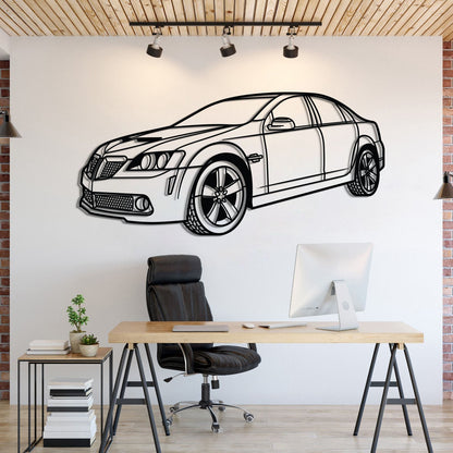 2009 G8 Perspective Metal Car Wall Art - MT1298 - MT1298B69L-MT1298B80L-MT1298B99L-MT1298B115L-MT1298B140L-  DRIVEN - 1