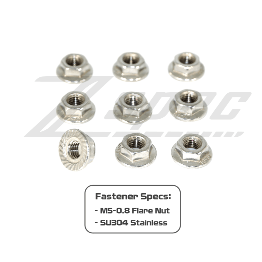 ZSPEC M5 Metric Flare Nuts, SUS304 Stainless Steel, 10-Pack - ZSD-565540-  DRIVEN - 2