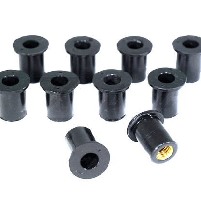 ZSPEC M5 Silicone-Rubber Well Nuts for Body Kits and Flares using M5-0.8, 10-Pack - ZSD-189647-  DRIVEN - 1