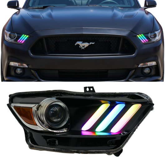Ford Mustang Multicolor Flow Series DRL Boards (2015-2017) - F6 | A20 | P2   - BX1-  DRIVEN - 1