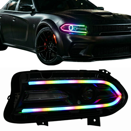 Dodge Charger Flow Series DRL Boards 2.0 | Diffused LED (2015-2023) - E17 | A21 |P2   - BX12-E17 | B10 | B31 | A23 | A21 | P2   - BX12-E17 | B1 | B34 | A21 | P2   - BX12-E17 | B10 | B1 | B31 | B34 | A23 | A21 | P2   - BX12-  DRIVEN - 1
