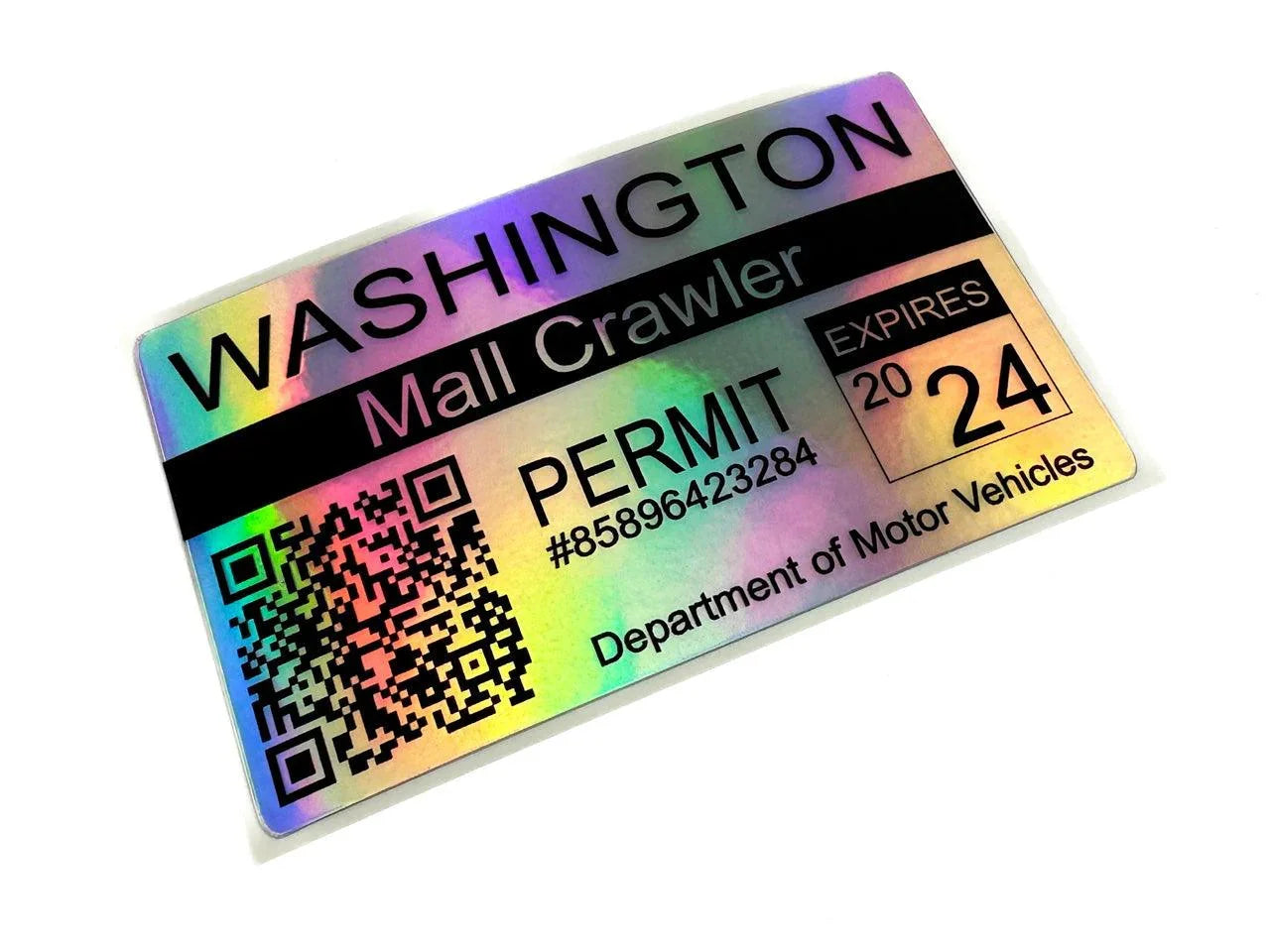 Mall Crawler Permit Sticker 3.5" - All States - sfbMLCRWPT-AL-sfbMLCRWPT-ALH-sfbMLCRWPT-AK-sfbMLCRWPT-AKH-sfbMLCRWPT-AZ-  DRIVEN - 10