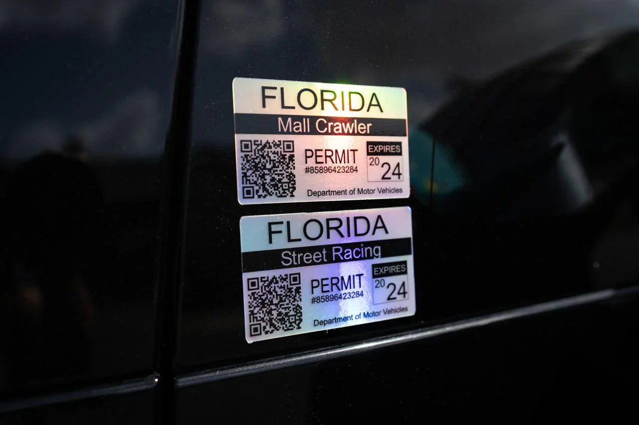 Mall Crawler Permit Sticker 3.5" - All States - sfbMLCRWPT-AL-sfbMLCRWPT-ALH-sfbMLCRWPT-AK-sfbMLCRWPT-AKH-sfbMLCRWPT-AZ-  DRIVEN - 3