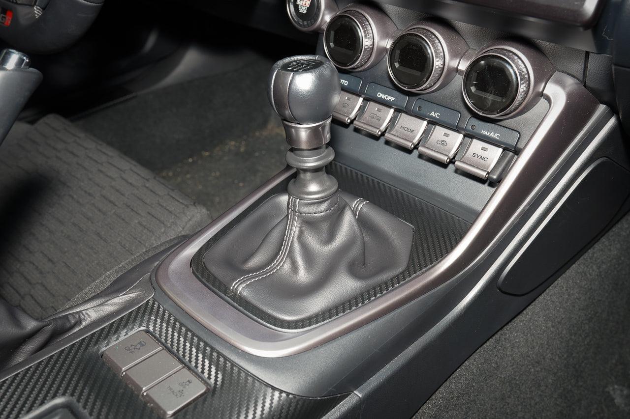 Manual Shifter Part 1 Trim 3D Carbon Overlay fits 2022+ BRZ / GR86 - 22BRZMTTRIMPT1-3DB-  DRIVEN - 4