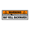 Manual Transmission May Roll Back Warning Sticker 6.5
