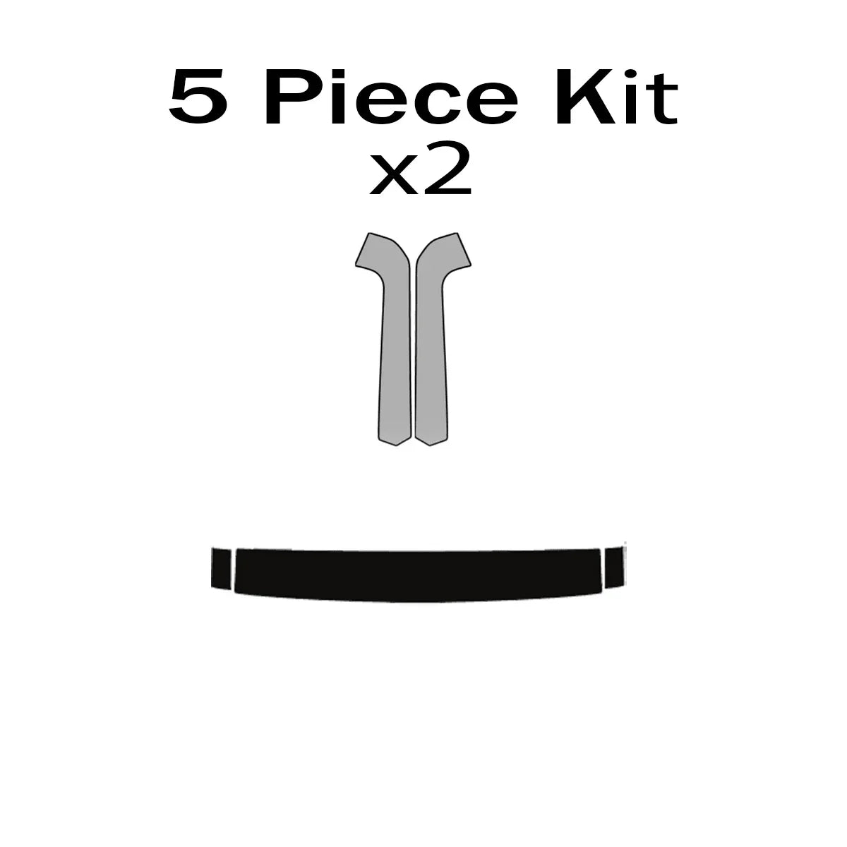 Matte Window Frame Black Out Kit - 2021+ Bronco - 21BRNCFRAMEMB-21BRNCFRAMEMB-X2-  DRIVEN - 11