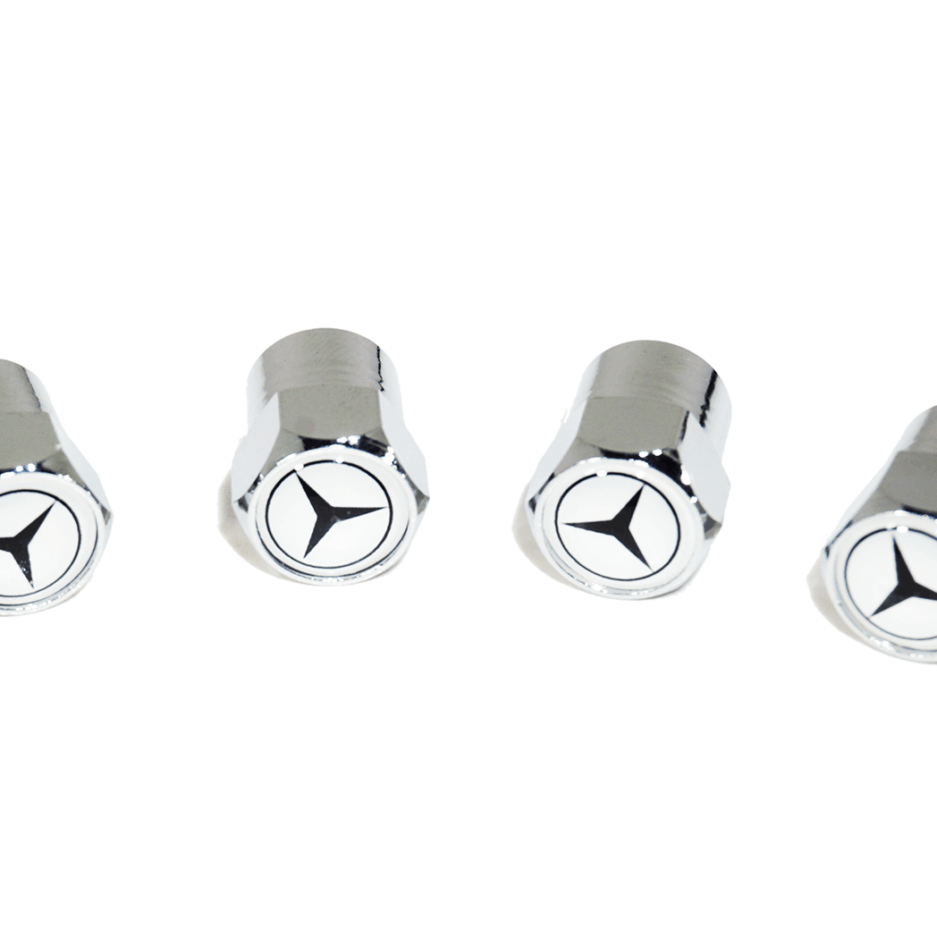 Chrome Valve Stem Tire Caps, Style: Mercedes - ZSD-374593-  DRIVEN - 2