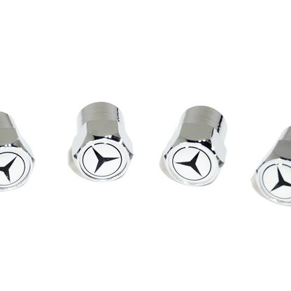 Chrome Valve Stem Tire Caps, Style: Mercedes - ZSD-374593-  DRIVEN - 2