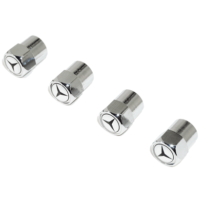 Chrome Valve Stem Tire Caps, Style: Mercedes - ZSD-374593-  DRIVEN - 1