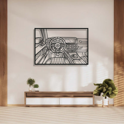 G63 AMG Driver's Cockpit Metal Frame Wall Art - MT1469 - MT1469B99-MT1469B115-MT1469B140-  DRIVEN - 1