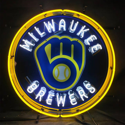 Milwaukee Brewers Logo Neon Signs Light - MA044-  DRIVEN - 2