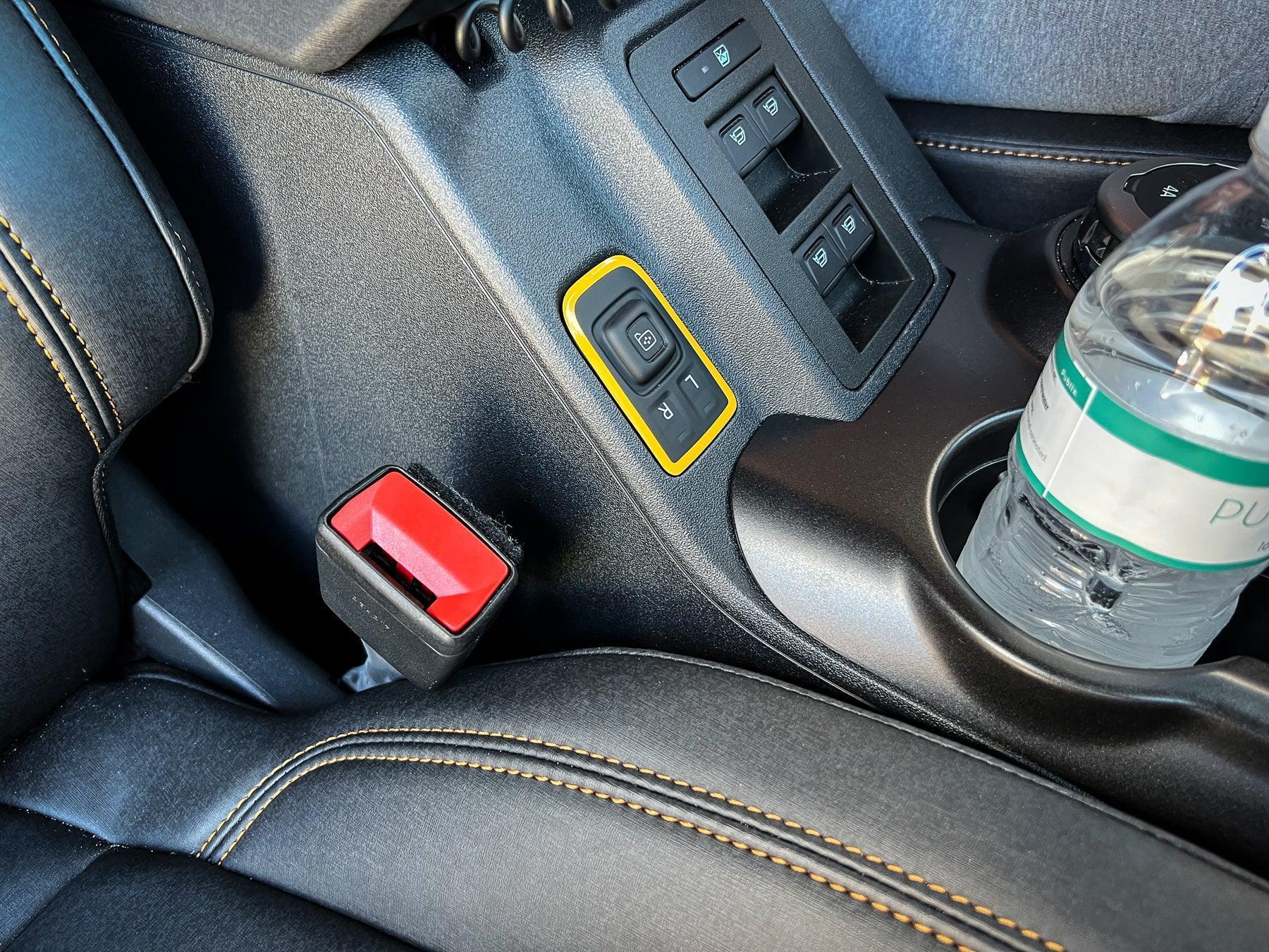 Mirror Adjustment Switch Outline Overlay - 2021+ Bronco - 21BRONCOOLMR-BO-21BRONCOOLMR-BG-21BRONCOOLMR-OR-21BRONCOOLMR-RD-21BRONCOOLMR-BL-  DRIVEN - 2