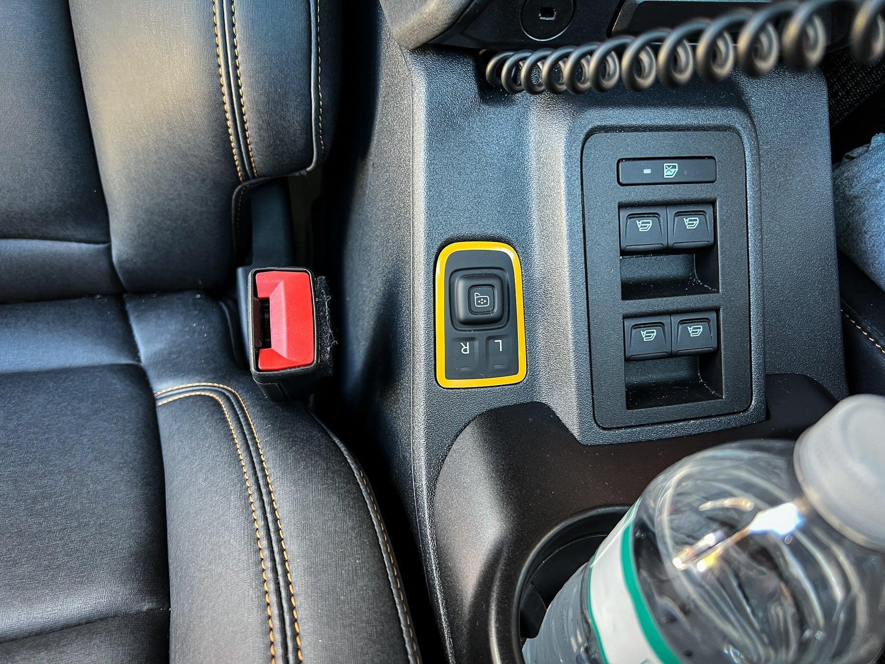 Mirror Adjustment Switch Outline Overlay - 2021+ Bronco - 21BRONCOOLMR-BO-21BRONCOOLMR-BG-21BRONCOOLMR-OR-21BRONCOOLMR-RD-21BRONCOOLMR-BL-  DRIVEN - 3