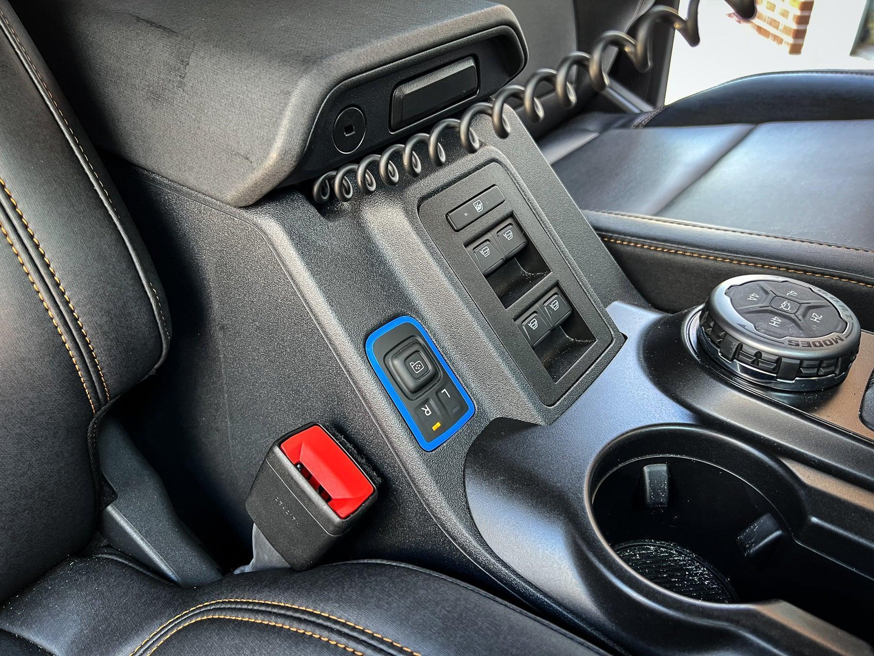 Mirror Adjustment Switch Outline Overlay - 2021+ Bronco - 21BRONCOOLMR-BO-21BRONCOOLMR-BG-21BRONCOOLMR-OR-21BRONCOOLMR-RD-21BRONCOOLMR-BL-  DRIVEN - 4