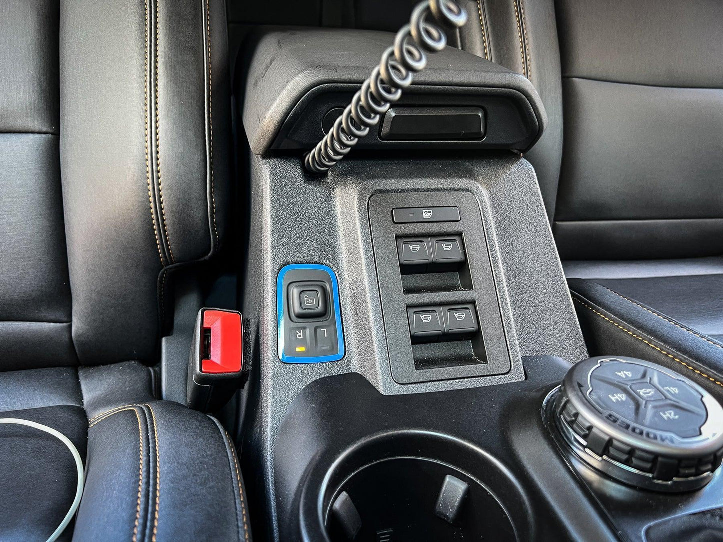 Mirror Adjustment Switch Outline Overlay - 2021+ Bronco - 21BRONCOOLMR-BO-21BRONCOOLMR-BG-21BRONCOOLMR-OR-21BRONCOOLMR-RD-21BRONCOOLMR-BL-  DRIVEN - 5