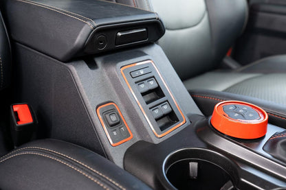 Mirror Adjustment Switch Outline Overlay (Printed Series Vinyl) - 2021+ Bronco - 21BRONCOMSOLPT-SFG-21BRONCOMSOLPT-BO-21BRONCOMSOLPT-GHBM-21BRONCOMSOLPT-AB-21BRONCOMSOLPT-A51-  DRIVEN - 1